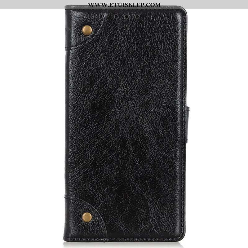 Etui Folio do Xiaomi 12T / 12T Pro Nity W Stylu Vintage Ze Skóry Nappa